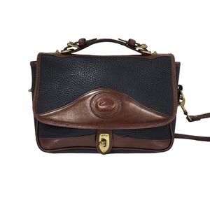 DOONEY & BOURKE VINTAGE PEBBLE LEATHER SATCHEL SHOULDER BAG